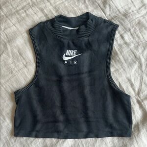 Nike Air Athletic Ribbed Tank - XS, black/grey